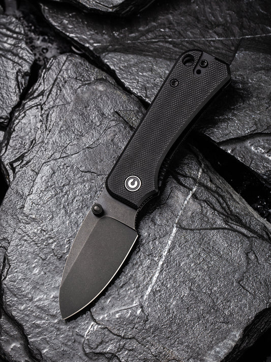 Civivi Baby Banter 2.34" Black Nitro-V Black G10 Folding Knife C19068S-2