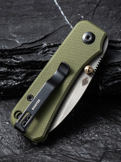 Civivi Baby Banter 2.34" Nitro-V Green G10 Folding Knife C19068S-5