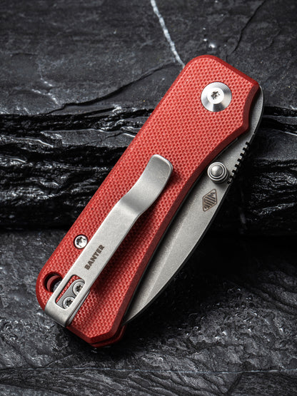 Civivi Baby Banter 2.34" Nitro-V Burgundy G10 Folding Knife C19068S-6