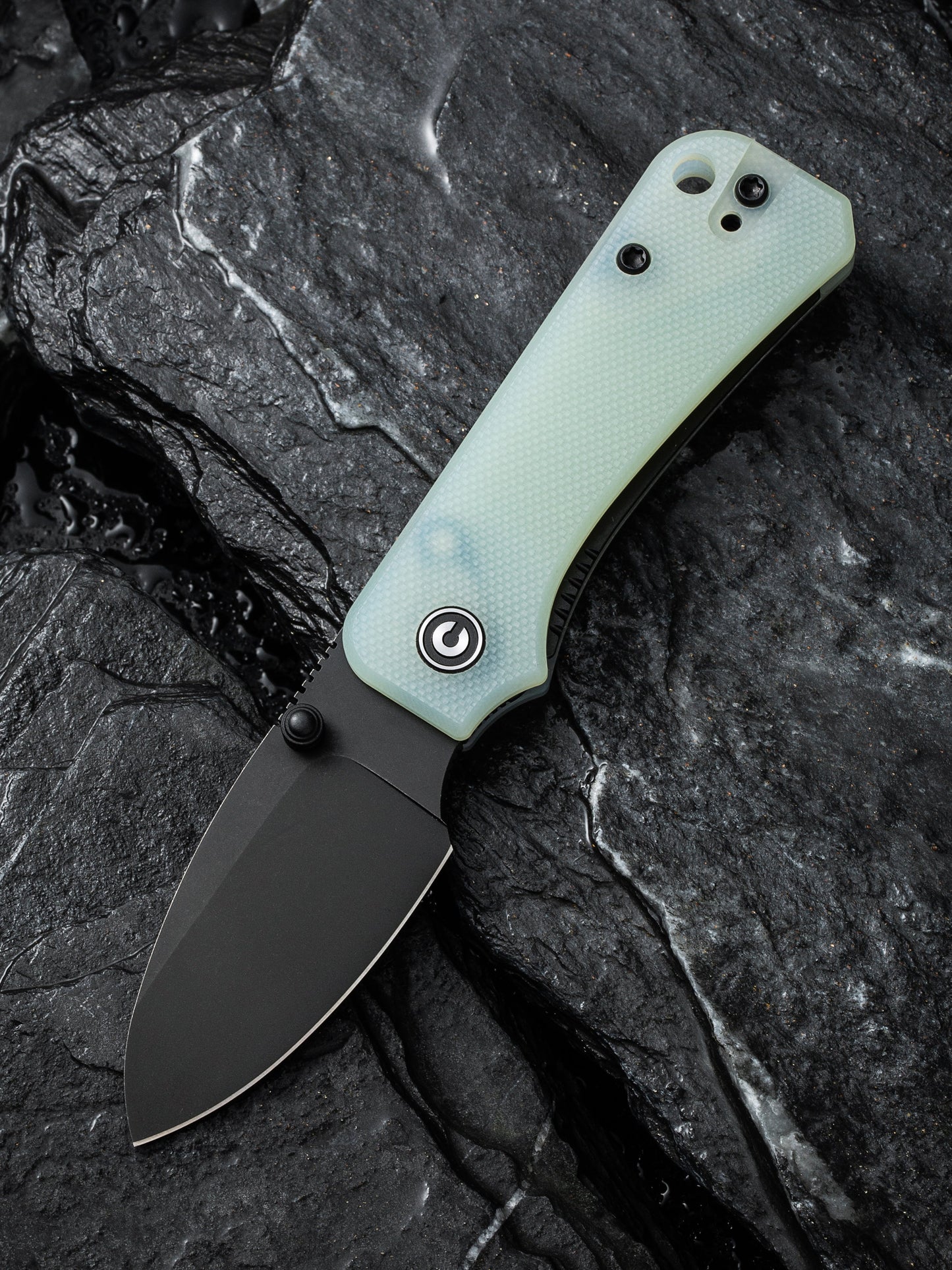 Civivi Baby Banter 2.34" Black Nitro-V Natural G10 Folding Knife C19068S-8