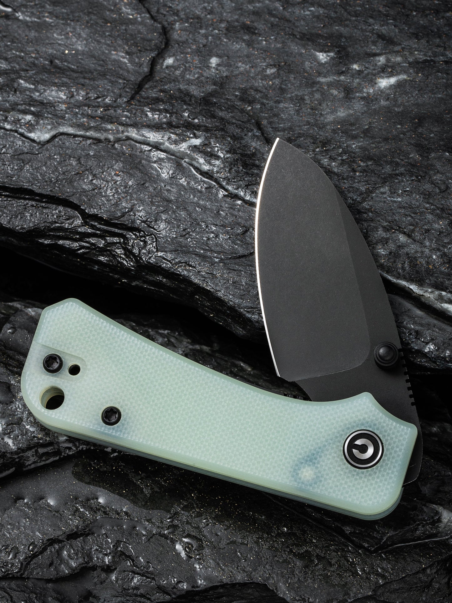 Civivi Baby Banter 2.34" Black Nitro-V Natural G10 Folding Knife C19068S-8