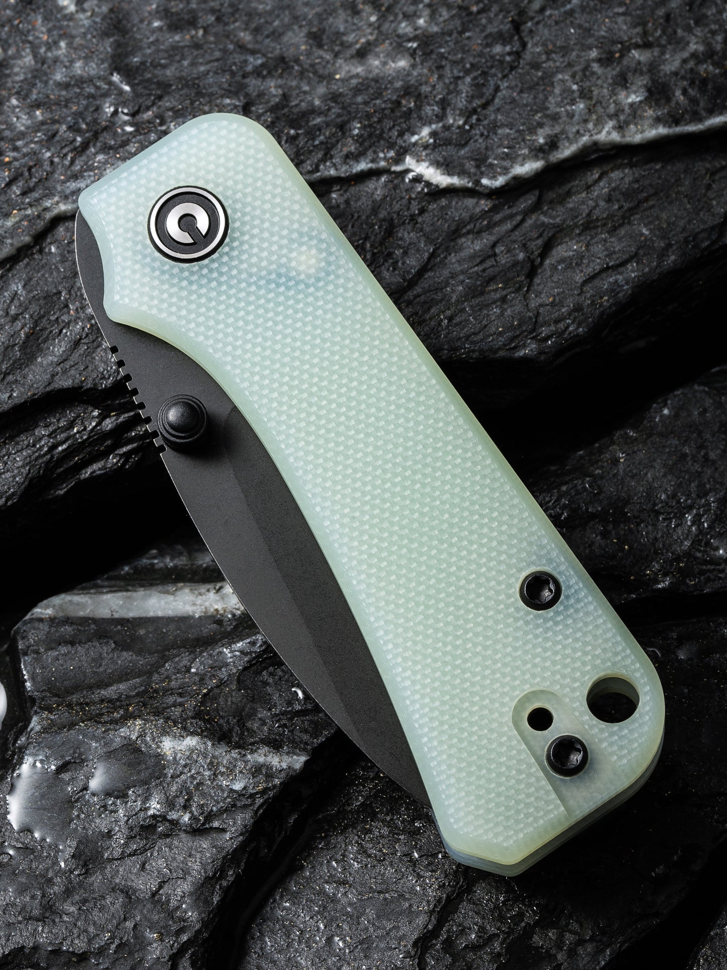 Civivi Baby Banter 2.34" Black Nitro-V Natural G10 Folding Knife C19068S-8