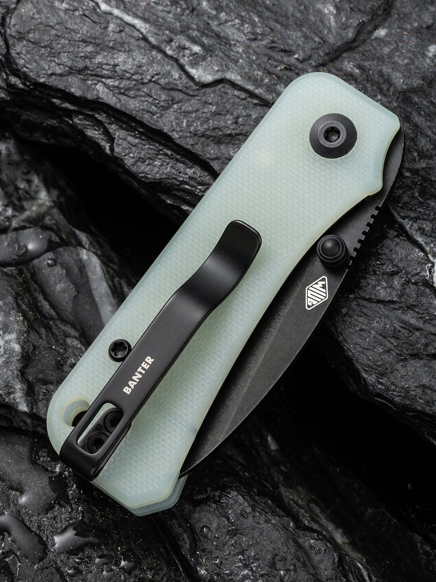 Civivi Baby Banter 2.34" Black Nitro-V Natural G10 Folding Knife C19068S-8