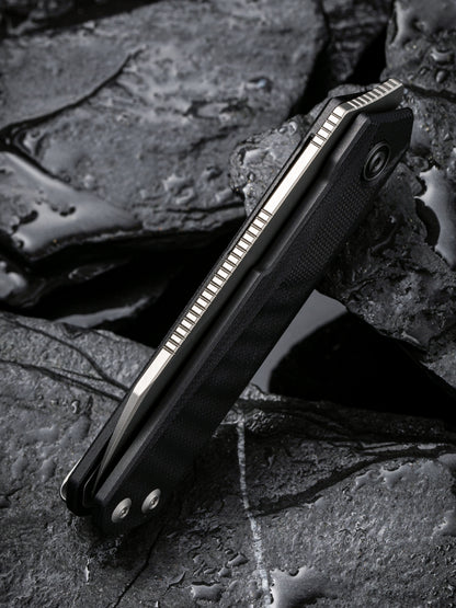 Civivi Ki-V Plus 2.52" Nitro-V Black G10 Linerlock Folding Knife by Ostap Hel C20005B-1