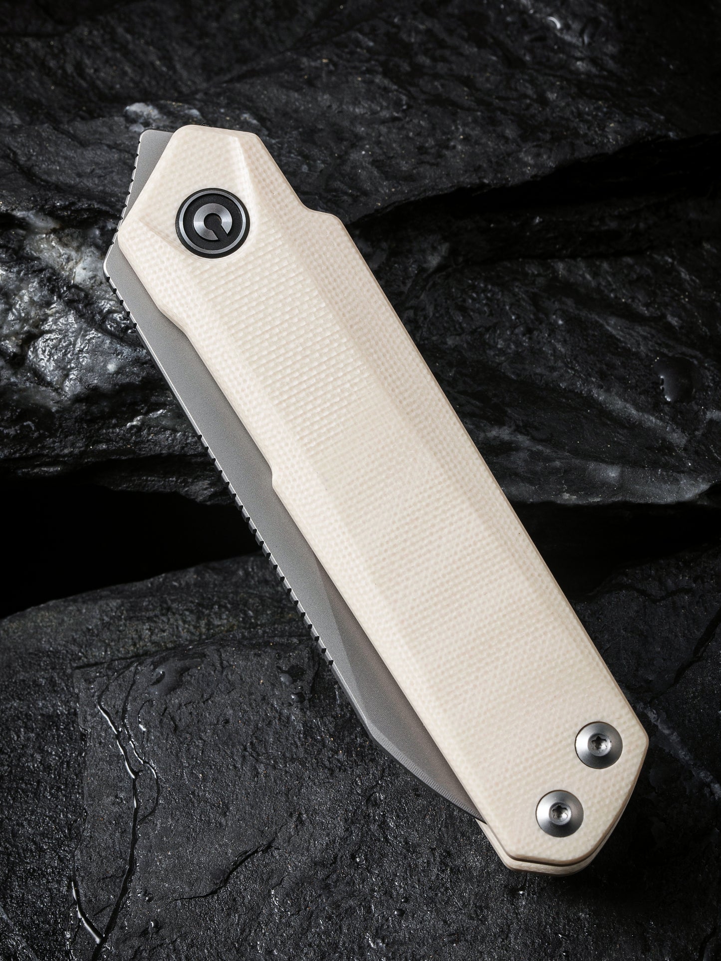 Civivi Ki-V Plus 2.52" Nitro-V Ivory G10 Linerlock Folding Knife by Ostap Hel C20005B-2