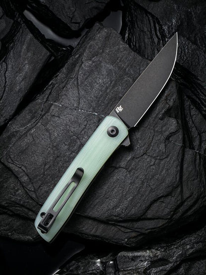 Civivi Bo 2.92" Black Nitro-V Natural G10 Folding Knife by Brad Zinker C20009B-4