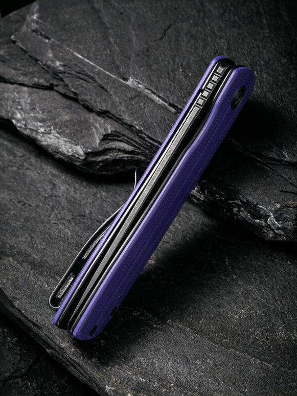 Civivi Bo 2.92" Black Nitro-V Purple G10 Folding Knife by Brad Zinker C20009B-5