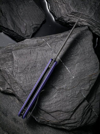 Civivi Bo 2.92" Black Nitro-V Purple G10 Folding Knife by Brad Zinker C20009B-5