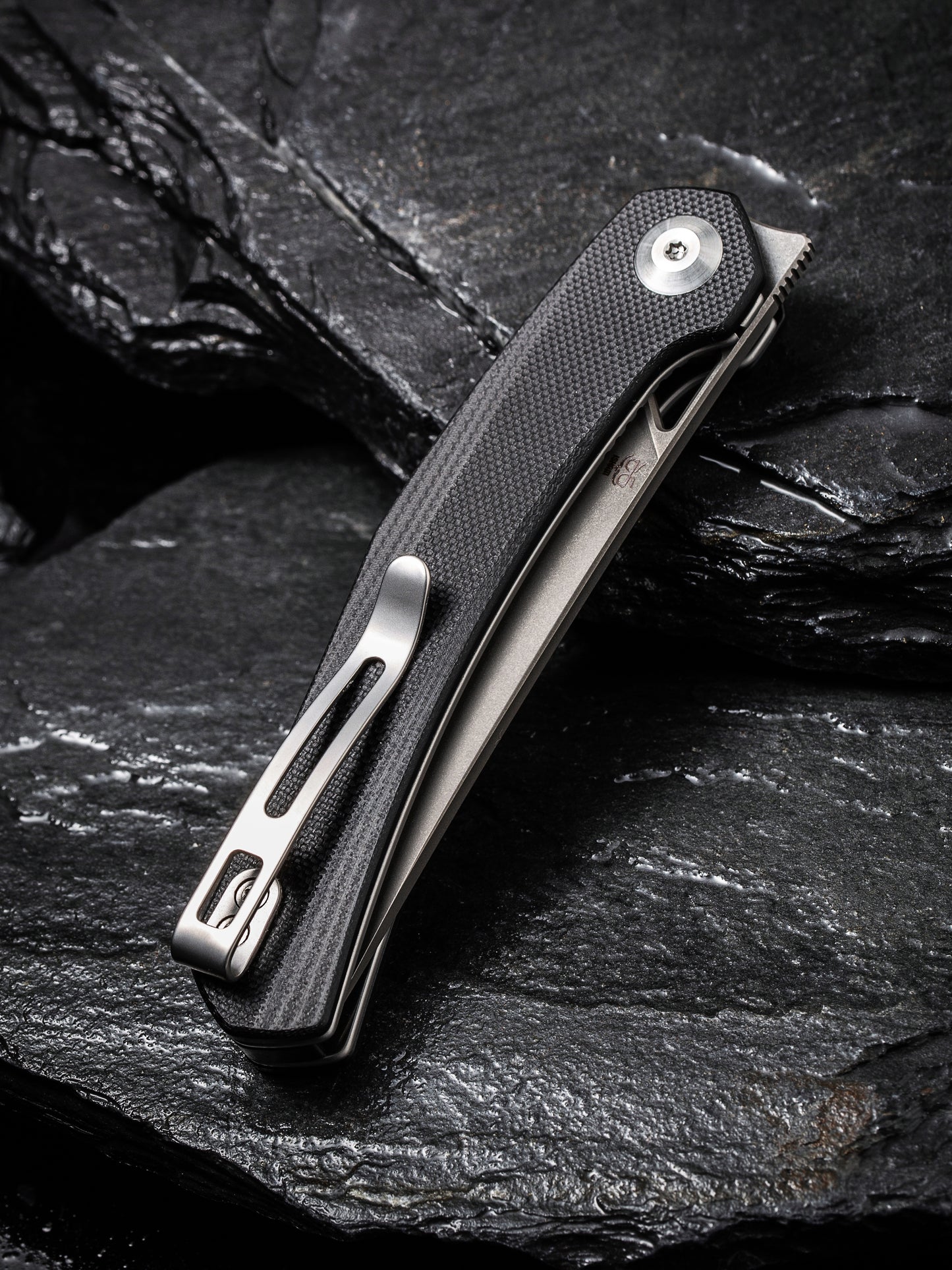 Civivi Lazar 3.31" Black G10 Folding Knife by Elijah Isham C20013-1