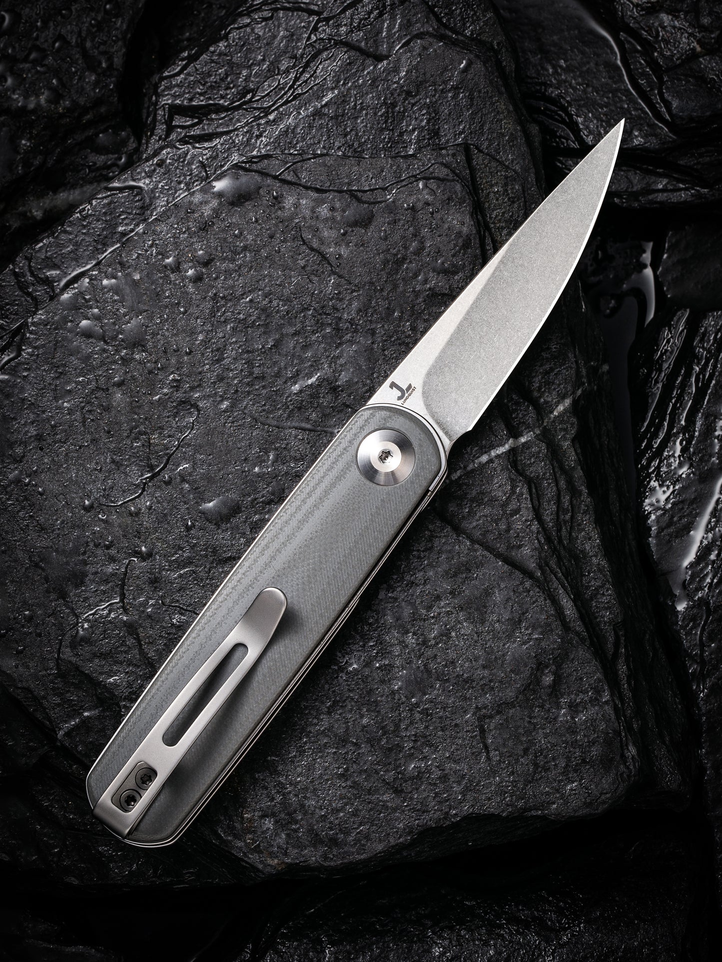 Civivi Lumi 2.56" Sandvik 14C28N Gray G10 Folding Knife by Justin Lundquist C20024-2