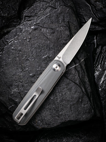 Civivi Lumi 2.56" Sandvik 14C28N Gray G10 Folding Knife by Justin Lundquist C20024-2