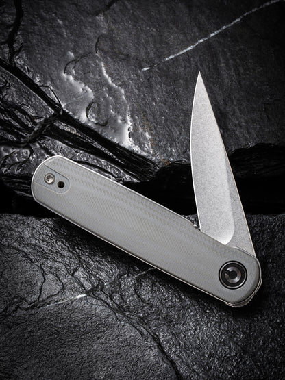 Civivi Lumi 2.56" Sandvik 14C28N Gray G10 Folding Knife by Justin Lundquist C20024-2