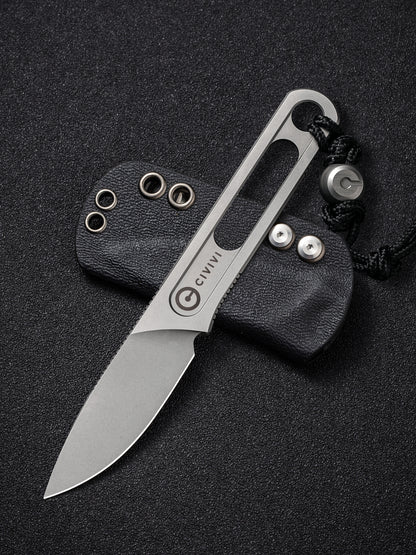 Civivi Minimis 2.22" Stonewashed 10Cr15CoMoV Neck Knife by Ostap Hel C20026-2