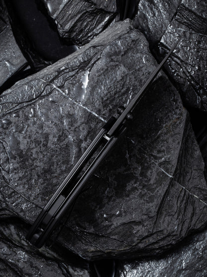 Civivi Thug 2 2.69" Black Stonewashed Nitro-V Black G10 Folding Knife by Matthew Christensen C20028C-1