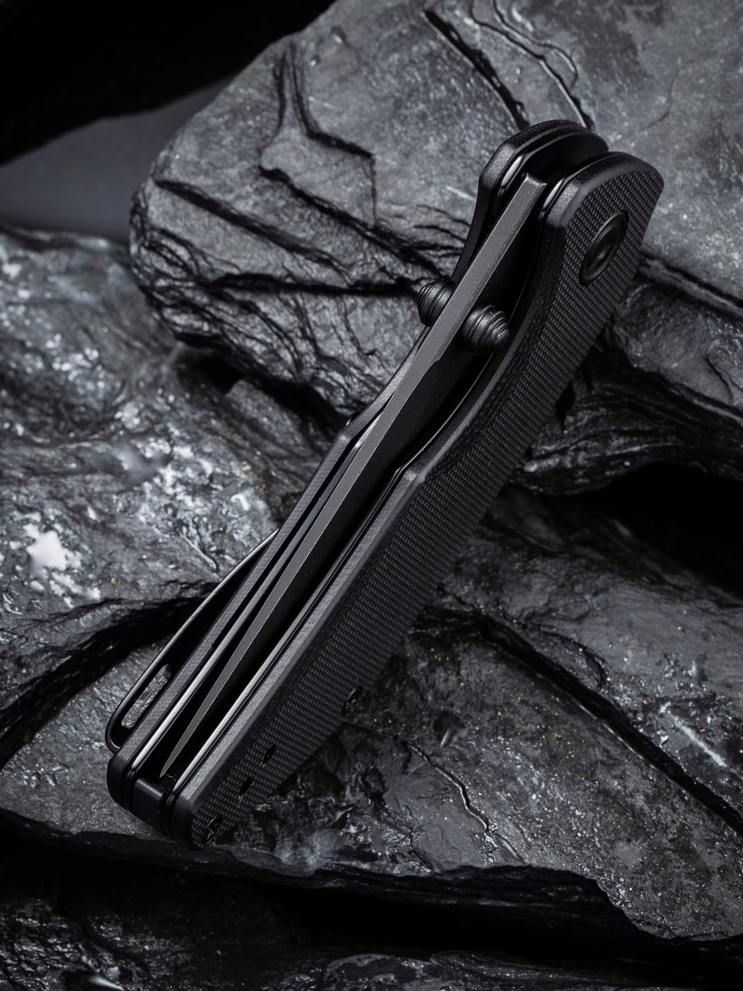 Civivi Thug 2 2.69" Black Stonewashed Nitro-V Black G10 Folding Knife by Matthew Christensen C20028C-1