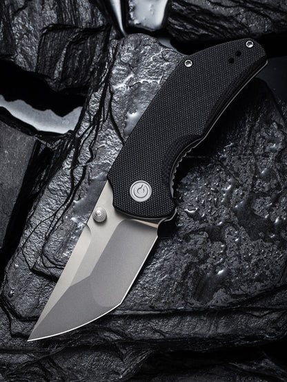 Civivi Thug 2 2.69" Nitro-V Black G10 Folding Knife by Matthew Christensen C20028C-2