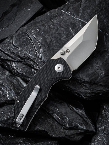 Civivi Thug 2 2.69" Nitro-V Black G10 Folding Knife by Matthew Christensen C20028C-2