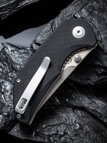 Civivi Thug 2 2.69" Nitro-V Black G10 Folding Knife by Matthew Christensen C20028C-2
