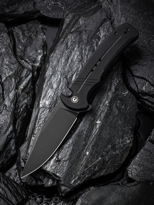 Civivi Cogent 3.47" Sandvik 14C28N Black G10 Folding Knife C20038D-1