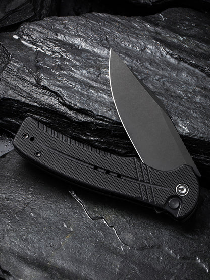 Civivi Cogent 3.47" Sandvik 14C28N Black G10 Folding Knife C20038D-1