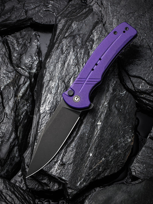 Civivi Cogent 3.47" Sandvik 14C28N Purple G10 Folding Knife C20038D-2