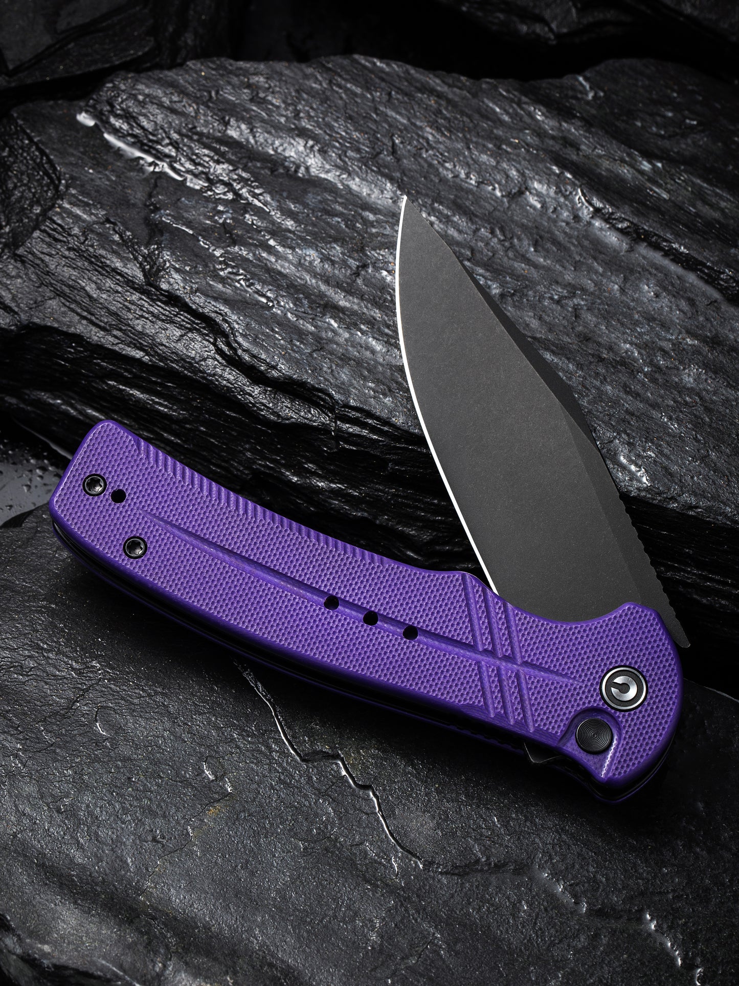 Civivi Cogent 3.47" Sandvik 14C28N Purple G10 Folding Knife C20038D-2