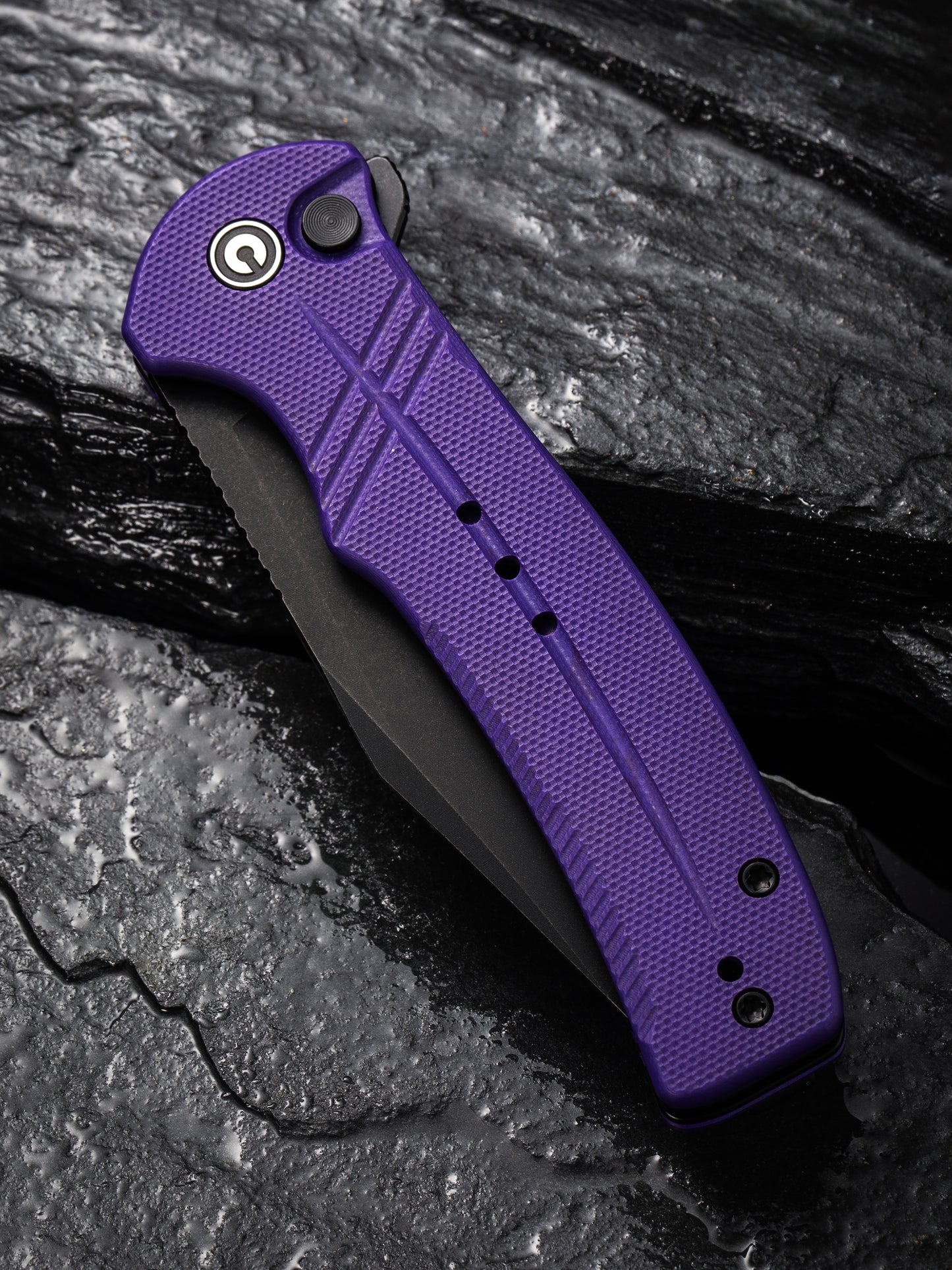 Civivi Cogent 3.47" Sandvik 14C28N Purple G10 Folding Knife C20038D-2