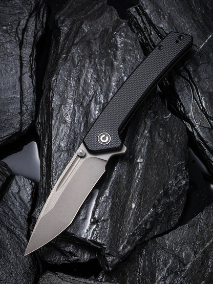 Civivi Keen Nadder 3.48" N690 Tanto Black G10 Folding Knife C2021A