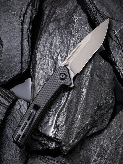 Civivi Keen Nadder 3.48" N690 Tanto Black G10 Folding Knife C2021A