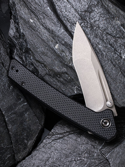 Civivi Keen Nadder 3.48" N690 Tanto Black G10 Folding Knife C2021A