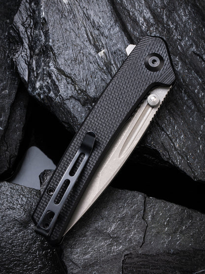 Civivi Keen Nadder 3.48" N690 Tanto Black G10 Folding Knife C2021A