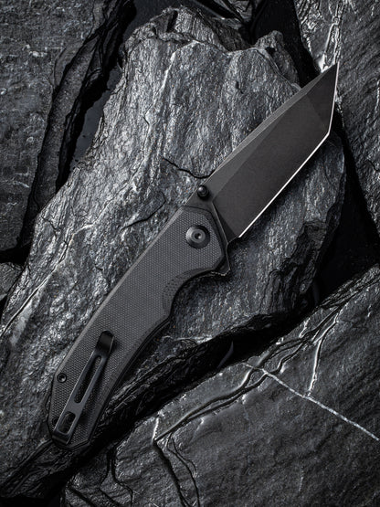 Civivi Brazen Tanto 3.46" D2 Black Stonewashed Black G10 Folding Knife C2023C