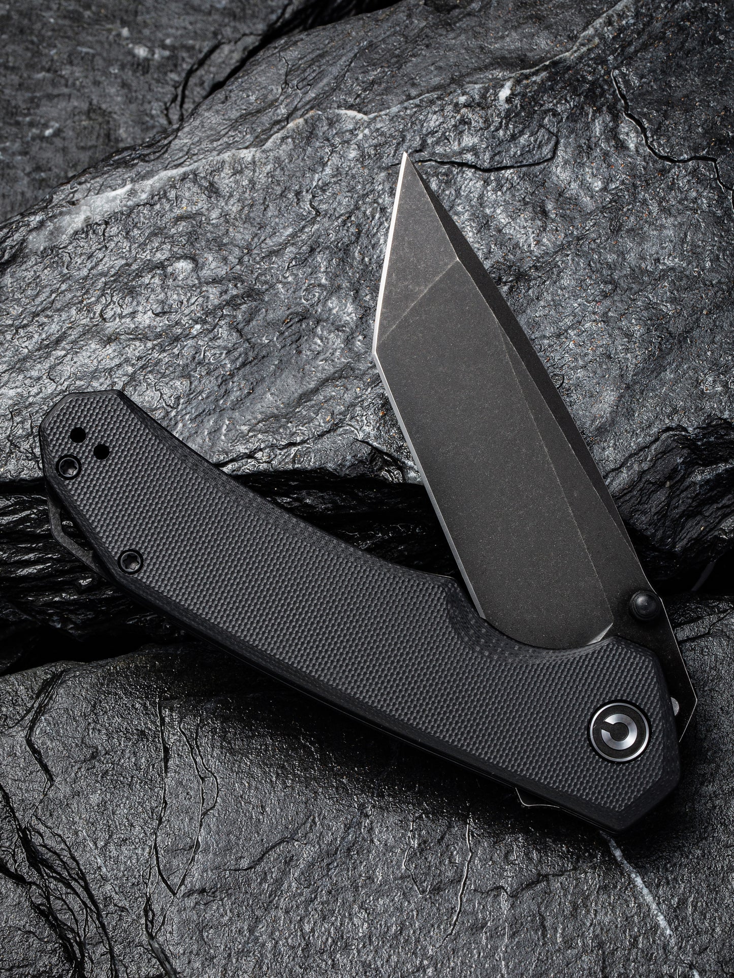 Civivi Brazen Tanto 3.46" D2 Black Stonewashed Black G10 Folding Knife C2023C
