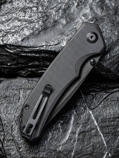 Civivi Brazen Tanto 3.46" D2 Black Stonewashed Black G10 Folding Knife C2023C