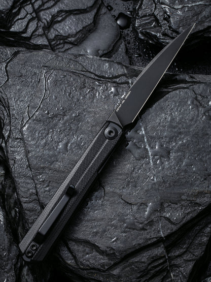 Civivi Clavi 3.06" Nitro-V Black/Black G10 Folding Knife by Ostap Hel C21019-1