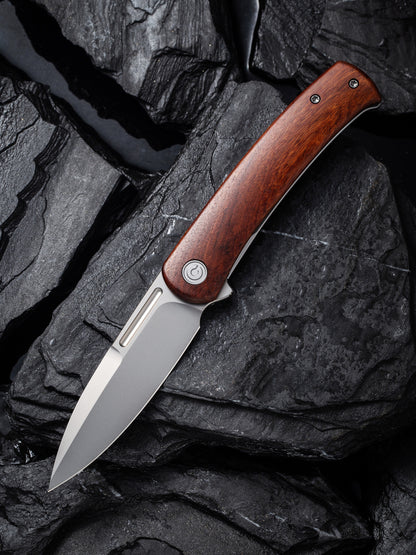 Civivi Cetos 3.48" 14C28N Cuibourtia Wood Folding Knife C21025B-4