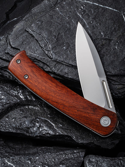 Civivi Cetos 3.48" 14C28N Cuibourtia Wood Folding Knife C21025B-4