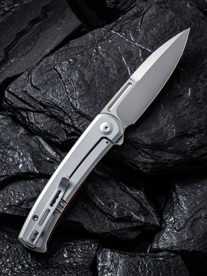 Civivi Cetos 3.48" 14C28N Cuibourtia Wood Folding Knife C21025B-4