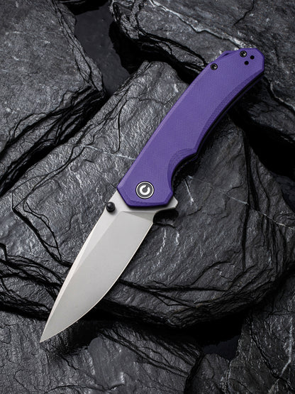 Civivi Brazen 3.46" Sandvik 14C28N Purple G10 Folding Knife C2102A