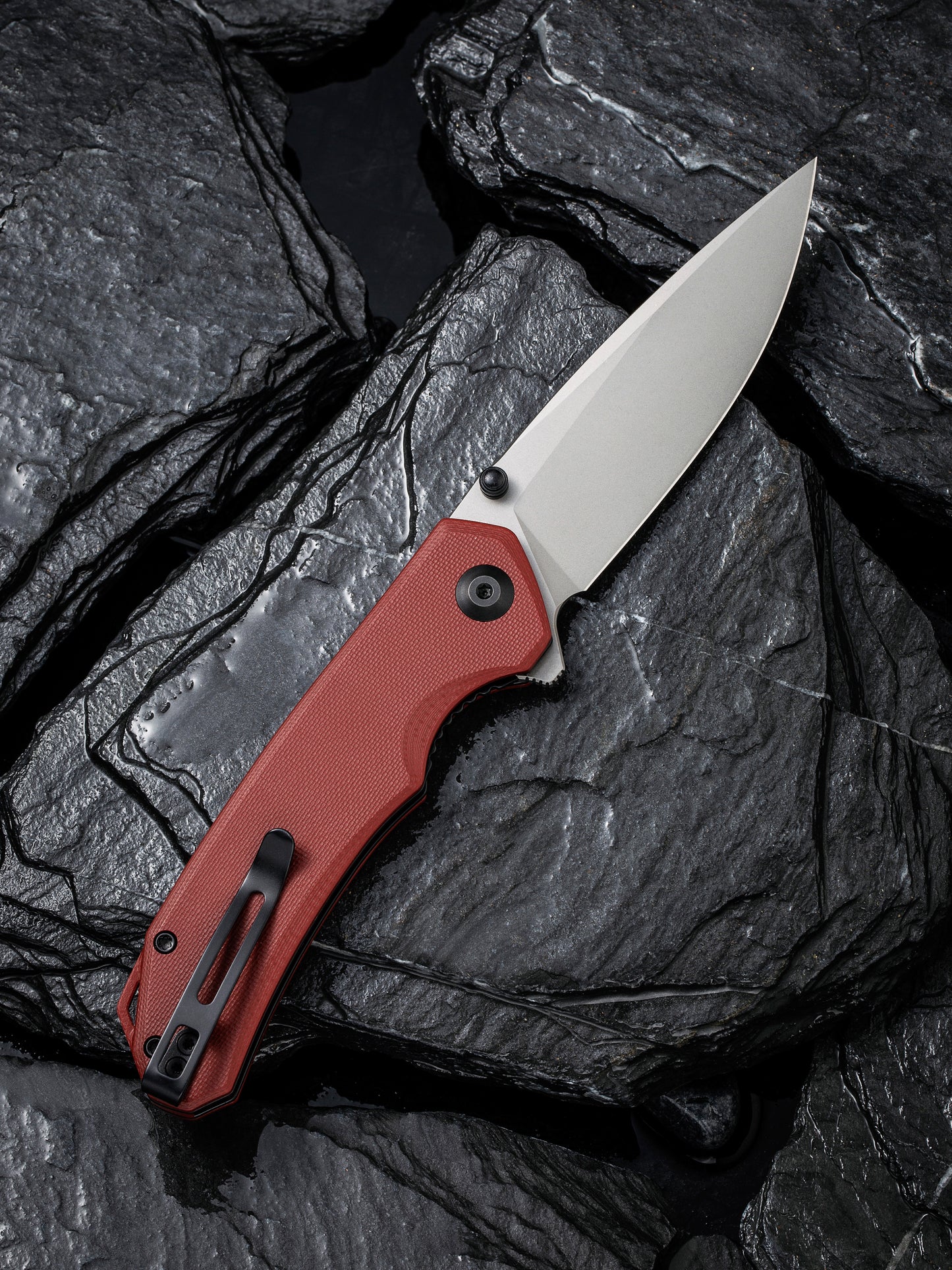 Civivi Brazen 3.46" Sandvik 14C28N Burgundy G10 Folding Knife C2102B