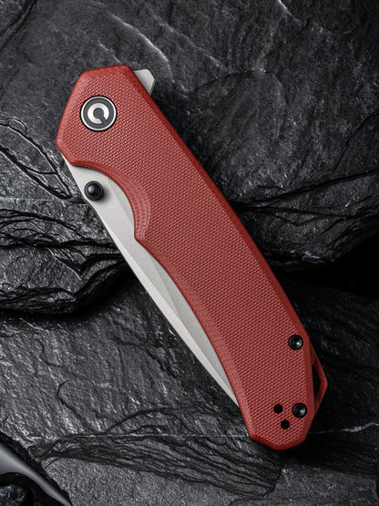 Civivi Brazen 3.46" Sandvik 14C28N Burgundy G10 Folding Knife C2102B