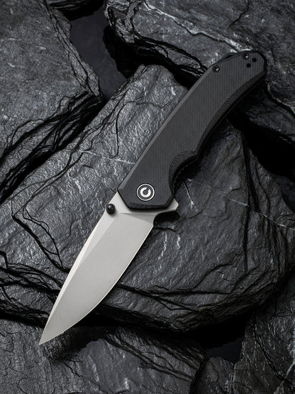 Civivi Brazen 3.46" Sandvik 14C28N Black G10 Folding Knife C2102C