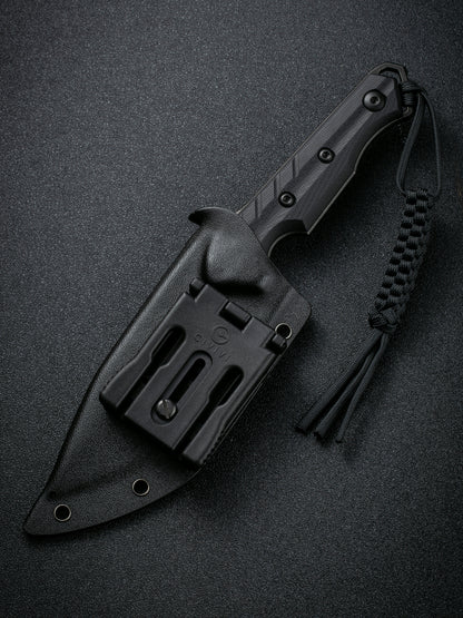 Civivi Maxwell 4.74" D2 Black Stonewashed G10 Fixed Blade Knife by Maciej Torbe C21040-1