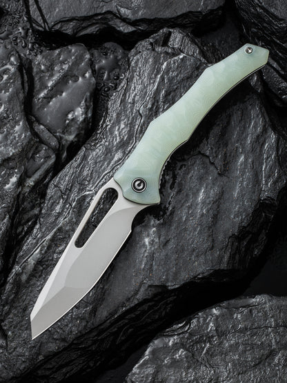 Civivi Spiny Dogfish 3.47" Sandvik 14C28N Natural G10 Folding Knife by Gavko C22006-2