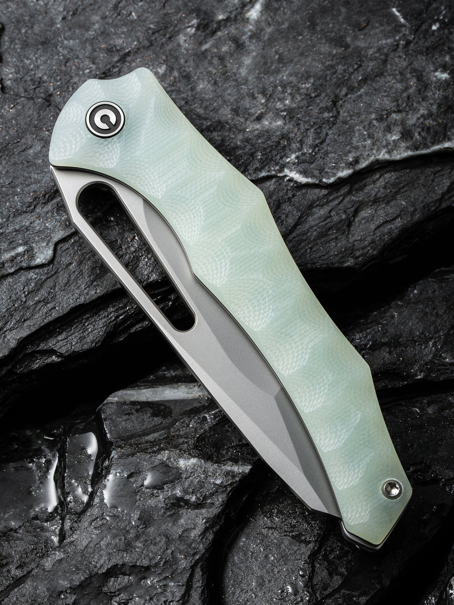 Civivi Spiny Dogfish 3.47" Sandvik 14C28N Natural G10 Folding Knife by Gavko C22006-2