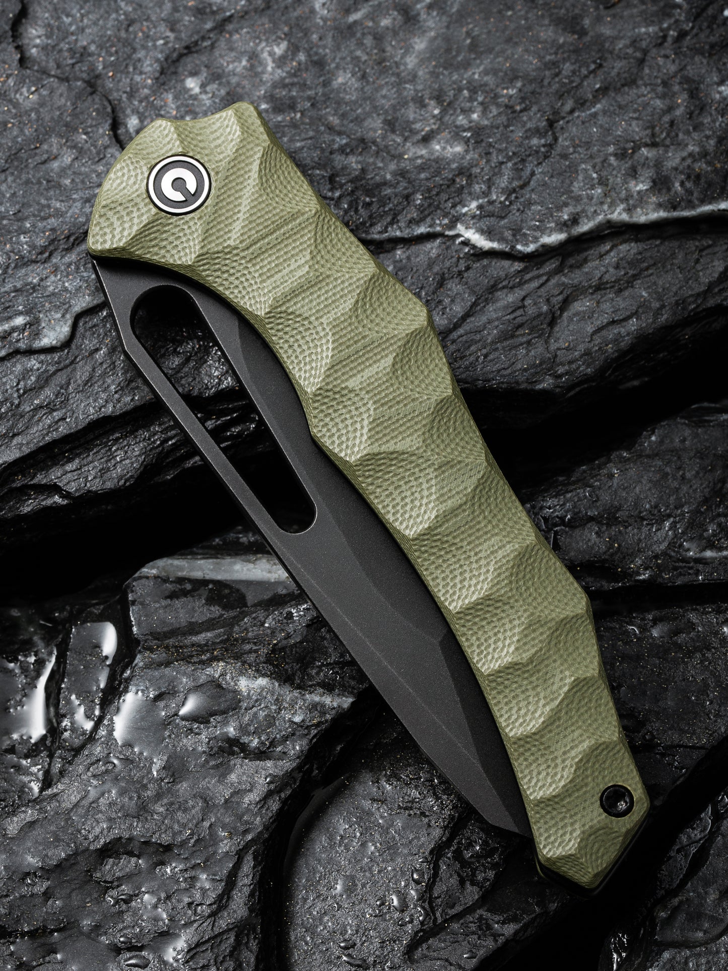 Civivi Spiny Dogfish 3.47" Sandvik 14C28N Black / OD Green G10 Folding Knife by Gavko C22006-3