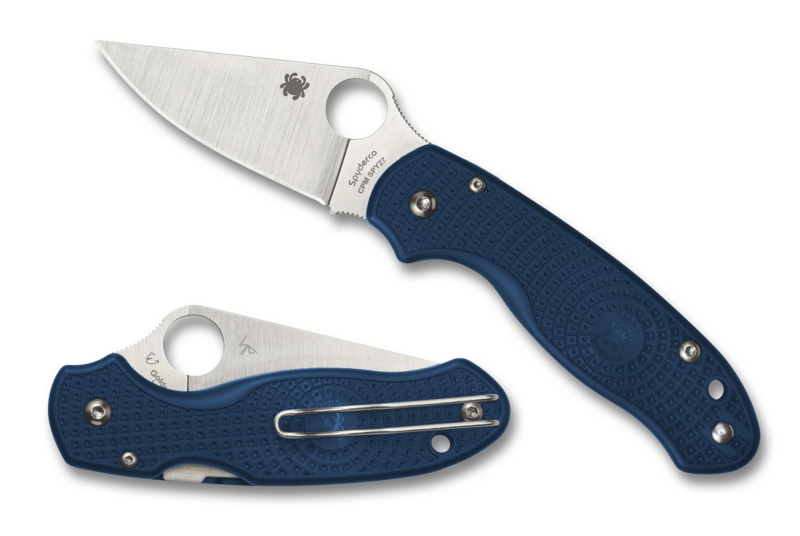 Spyderco Para 3 Lightweight 2.92" CPM SPY27 Cobalt Blue FRN Folding Knife C223PCBL