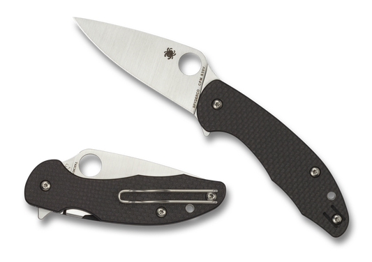 Spyderco Mantra 3 3.24" CPM S30V Carbon Fiber/G10 Flipper Folding Knife C233CFP