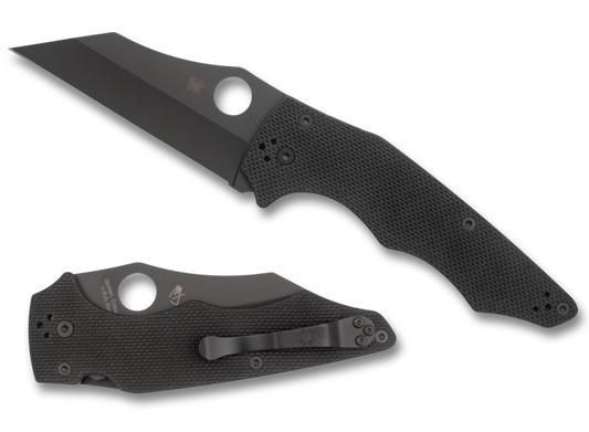 Spyderco Yojumbo Black 3.98" CPM S30V DLC G10 Folding Knife C253GPBBK