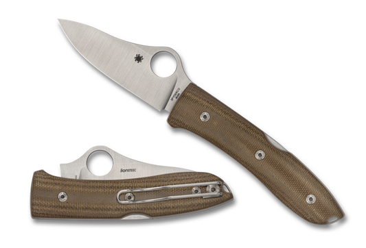Spyderco LionSteel SpyOpera 2.90" M390 Micarta Folding Knife C255CMP